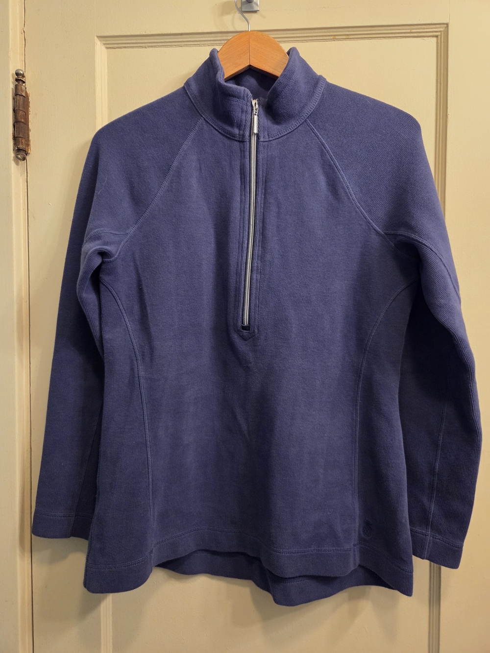 Tommy Bahama Navy Half-Zip Cotton Sweater Sz M